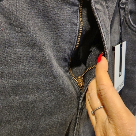 NINE WEST JEANS women's washed black high rise jeans size 18 - Picture 11 of 15